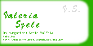 valeria szele business card