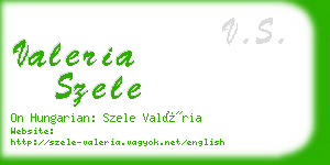 valeria szele business card